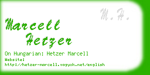 marcell hetzer business card
